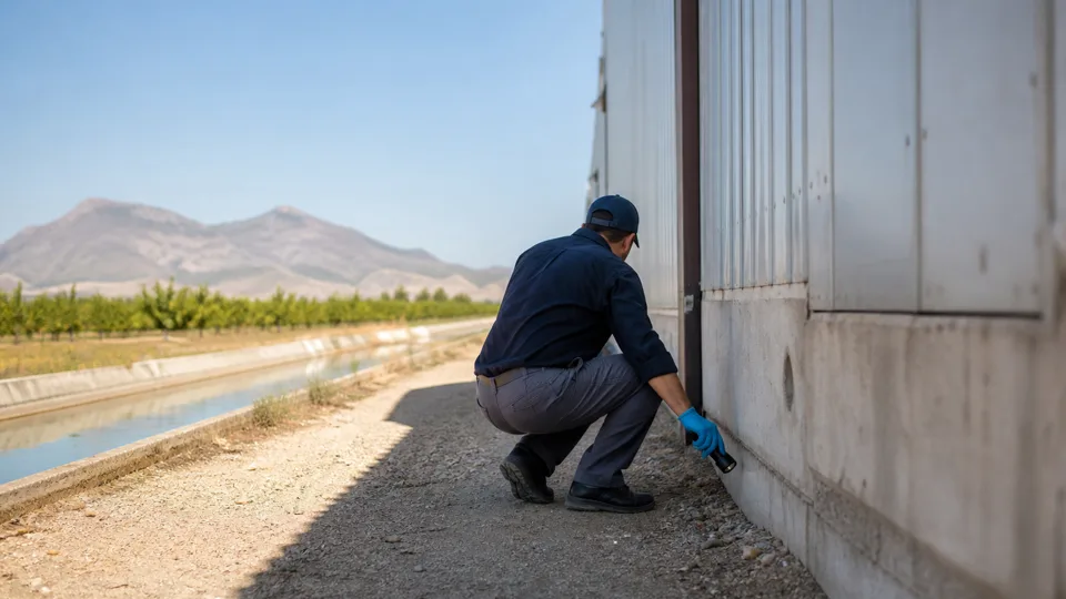 Inspección profesional en Murcia, fotografía editorial exclusiva de plagas-murcia.com para la portada